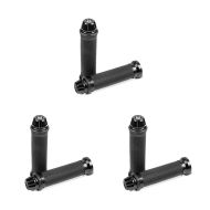 3er-Set Lenkergriffe Zaddox 2X 22mm schwarz