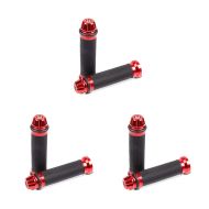3er-Set Lenkergriffe Zaddox 2X 22mm rot