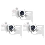 3er-Set Lenkeruhr Motorrad Craftride Analog Uhr mit Lenkerhalter chrom