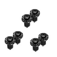 3er-Set Lenkerenden / Motorrad Lenkergewichte Tourtecs LE1 passend für universal Lenker schwarz