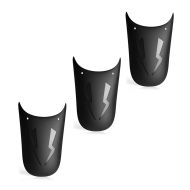 3er-Set Kotflügel Verlängerung Universal Motorrad Spritzschutz vorne / hinten Zaddox KE28 schwarz