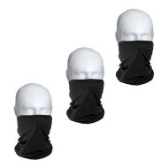 Lot de 3 Bandana moto BM2 foulard noir one-size
