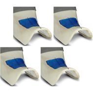 4er-Set Gel-Pad Einbaukissen XL passend für Motorrad-Sitzbank 25x20x1,5 cm