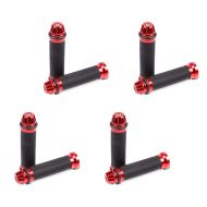 4er-Set Lenkergriffe Zaddox 2X 22mm rot