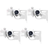 4er-Set Lenkeruhr Motorrad Craftride Analog Uhr mit Lenkerhalter chrom