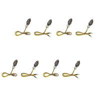 4er-Set LED Blinker Motorrad Lumitecs KP8 mit E-Prüfzeichen 2 Stück vorne-hinten getönt