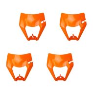 4er-Set Lampenmaske passend für KTM EXC / EXC-F Enduro 2017-2021 Xdure PQ4 Scheinwerfermaske orange