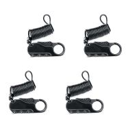 4er-Set Helmschloss Motorrad Tourtecs Zahlenschloss schwarz