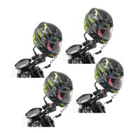 4er-Set Helmschloss Motorrad HS1 Tourtecs Zahlenschloss schwarz
