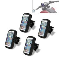 Lot de 4 Support smartphone SH10 Sacoche téléphone 6,3" compatible avec guidon moto
