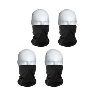 Lot de 4 Bandana moto BM2 foulard noir one-size