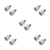 5er-Set Motorrad Prismabuchsen-Racingadapter Motea Jerez M8 silber