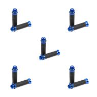 5er-Set Lenkergriffe Zaddox 2X 22mm blau