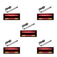 5er-Set Motorrad LED Lichtstreifen universal Zaddox Rücklicht mit Brems- und Blinklicht flexibel