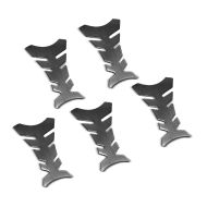 5er-Set Motorrad Tankpad Fishbone Zaddox Tankschutz Aufkleber universal Carbon Look