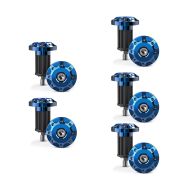 5er-Set Lenkerenden / Motorrad Lenkergewichte Tourtecs LE1 passend für universal Lenker blau