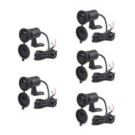 Lot de 5 Prise USB moto 12V Lumitecs US4