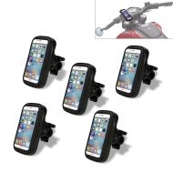 Lot de 5 Support smartphone SH10 Sacoche téléphone 6,3" compatible avec guidon moto