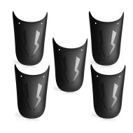 5er-Set Kotflügel Verlängerung Universal Motorrad Spritzschutz vorne / hinten Zaddox KE28 schwarz