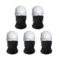 Lot de 5 Bandana moto BM2 foulard noir one-size