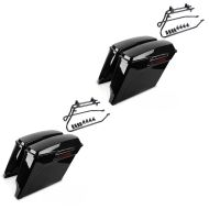 2x Seitenkoffer passend für Harley Davidson Heritage Softail Classic 88-17 Craftride Stretched LB inkl. Kofferträger