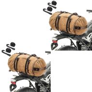 2x Motorrad Rucksack Craftride VG8 Hecktasche Vintage 35Ltr inkl. Spanngurte braun
