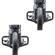 2x Pare cylindre Mustache II compatible avec Harley Davidson Fat Boy Special/ Lo 10-17 noir