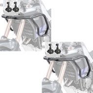2x Set Pare carter haut + Phare Additionnel compatible avec Yamaha Tenere 700 19-24 noir Motoguard
