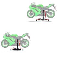 2x Zentralständer passend für Kawasaki ZX-6R 07-08 Motorradheber ConStands Power-Evo