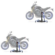 2x Zentralständer passend für Yamaha MT-09 / SP 21-25 blau Motorradheber ConStands Power-Evo