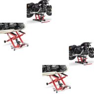 2x Set: Hebebühne Mid-lift XL Motorradheber bis kg in rot + Hebebühne Mid-lift L Motorradheber passend für Chopper / Custombike bis 680 k CB38935