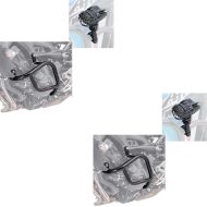 2x Pare Carter compatible avec Yamaha MT-09/Tracer/XSR 900 13-20 noir + Feux additionnels LED moto pare carter et grille de protection