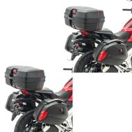 2x Koffer Set + Topcase passend für Yamaha TDM 900 / 850 SCT8 Bagtecs schwarz