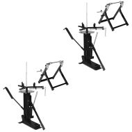 2x Reifenmontiergerät 12-21" Set mit Wuchtbock passend für Motorradreifen ConStands schwarz XL9