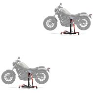 2x Lève moto centrale compatible avec Honda Rebel 500 CMX 17-25 rouge ConStands Power-Evo