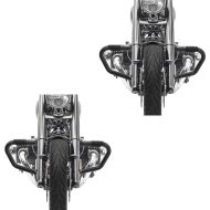 2x Pare cylindre Mustache compatible avec BMW R 18 / Classic 20-24 Pare Carter 38mm Craftride MV5 noir