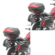 2x Koffer Set + Topcase passend für Kawasaki Ninja 650 / 400 / 300 SK22 Bagtecs