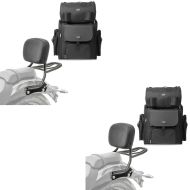 2x Moto Sissy Bar + porte-bagages QL2 + Sissy Bar Sacoche arrière compatible avec BMW R 18 / Classic 20-24 Craftride SXL