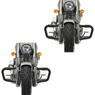 2x Pare cylindre Mustache compatible avec Indian Chief Bobber / Dark Horse 21-24 Protection de moteur Craftride CN3
