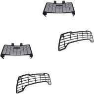 2x Set: Kühlerabdeckung passend für Harley Davidson Pan America 1250 21-24 KG1 + Scheinwerfergitter Frontscheinwerfer passend für Harley Davidson Pan America 1250 21-24 SG1