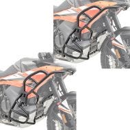 2x Pare carter Set compatible avec KTM 790 / 890 Adventure 23-24 SH27 haut et bas crashbar noir