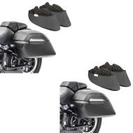 2x Set valises latérales rigides K3 + habillage intérieur 33 compatible avec Indian Scout / Bobber / Twenty Craftride ME16 noir