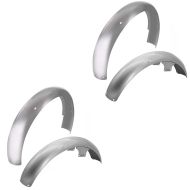 2x Set Garde-boue avant + arrière compatible avec Simson S51 S50 S70 Fender Craftride argent