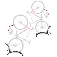 2er-Set Fahrradständer freistehend Cranit Bodenständer vertikal horizontal verstellbar RE97 schwarz