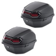 Set 2x Motorrad Topcase Bagtecs BT11 45 Liter Universal hinten