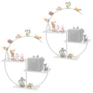 2x Kinder Standregal passend für Tonies Divit WT14 Tonieboxregal weiß