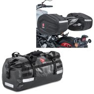 Hecktasche Drybag XB50 Volumen 50l + Satteltaschen RF3 Paar 30-40Ltr schwarz