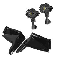 2x phares antibrouillard LED + déflecteurs d'air sur mesure pour Yamaha Tenere 700 19-24