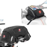 Tankrucksack MR4 mit Magnet und Riemenbefestigung 9Ltr + Hecktasche WP35 Wasserdicht 35 Liter