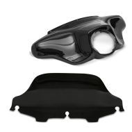 Batwing Verkleidung + Windschild Wave 8" passend für Harley Davidson Electra-Street Glide 96-13